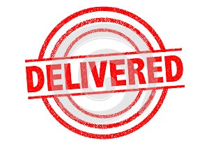 DELIVERED Rubber Stamp