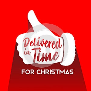 Delivered in time for christmas santa thumbs up