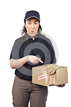 Delivering a damaged package