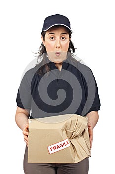 Delivering a damaged package