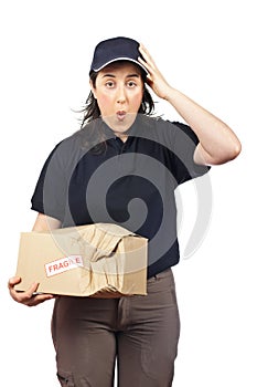 Delivering a damaged package