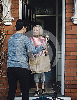 Delivering Groceries To The Elderly