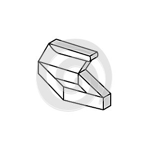 delivering package box isometric icon vector illustration