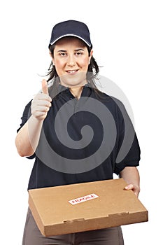 Delivering a package fragile