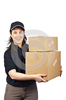 Delivering a parcels fragile