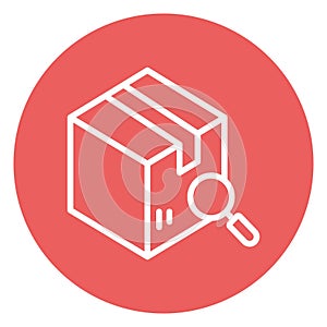 delivery box scan Vector icon which is suitable for commercial work