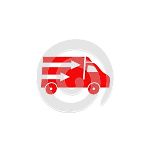 Delivery car logo design vector template