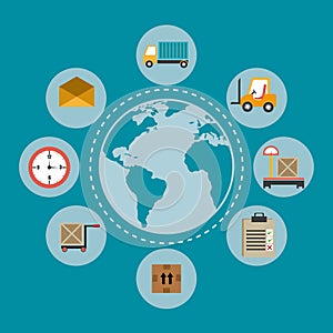 Delivery design, vector illustration.