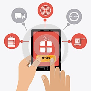 Delivery design, vector illustration.