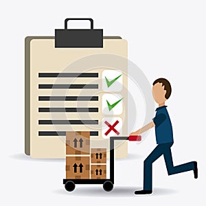 Delivery design, vector illustration.