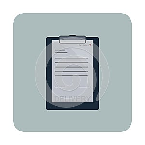 delivery document. Vector illustration decorative design