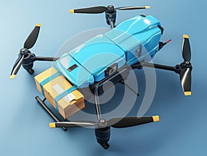 Delivery Drone with Package