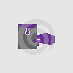 Delivery, envelope icon. Element of Delivery and Logistics icon for mobile concept and web apps. Detailed Delivery, envelope icon