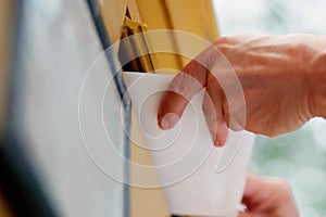 Delivery of Envelopes in Postbox