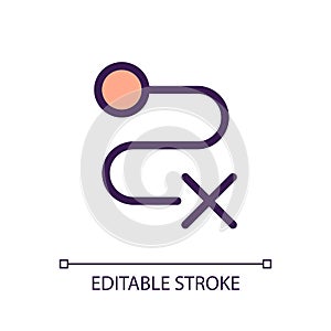 Delivery failed pixel perfect RGB color ui icon