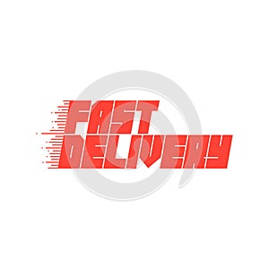 Fast delivery icon. Vector illustration