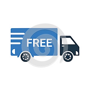 Delivery, free, logistics icon. Simple editable vector illustration