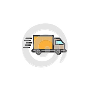 Delivery icon in colored version