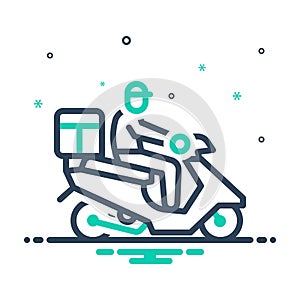 Mix icon for Delivery, distribution and order