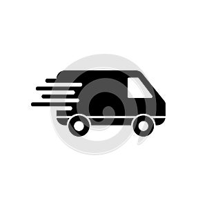 Delivery Icon. Fast Delivery Icon. Fast shipping delivery truck. Truck icon delivery