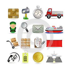 Delivery icon set