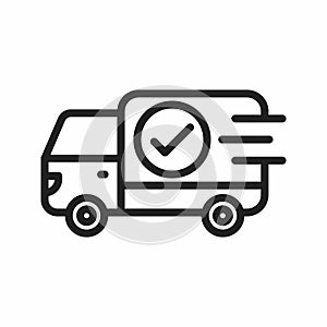 Delivery icon vector image.
