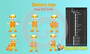 Delivery Man Character Set