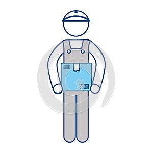 Delivery man courier