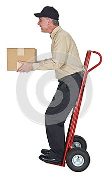 Delivery Man, Moving, Freight, Shipping, Package