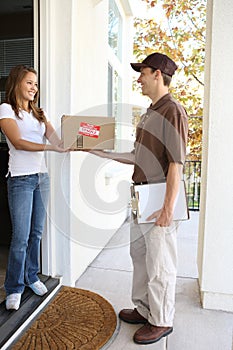 Delivery Man with Package