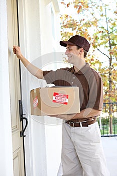 Delivery Man with Package