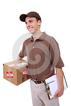 Delivery Man with Package