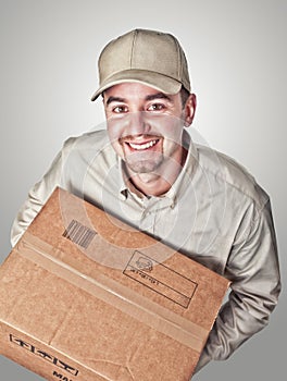 Delivery man portrait