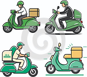 delivery man with scoopy