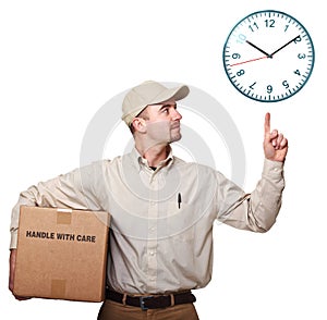 Delivery man and time