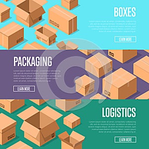 Delivery packaging and logistics advertising