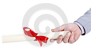 Delivery of a parchment