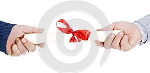 Delivery of a parchment