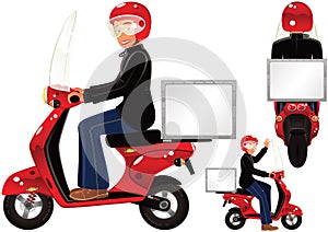 Delivery scooter