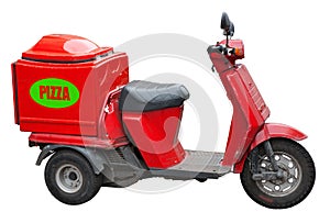 Delivery scooter for pizza