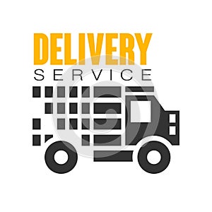 Delivery service logo design template, vector Illustration on a white background