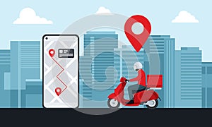 Delivery service on mobile application