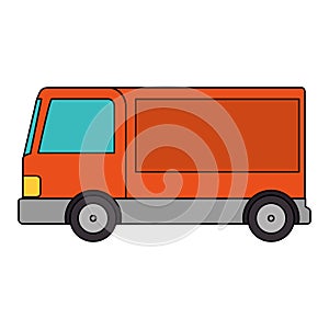 delivery service truck isolated icon