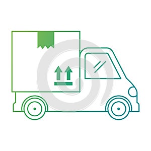 delivery service truck isolated icon