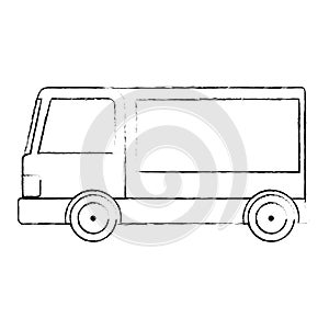 delivery service truck isolated icon