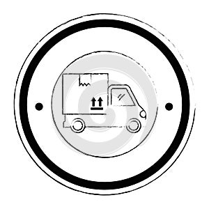 delivery service truck seal stamp