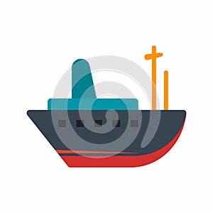 Delivery Ship icon vector image.