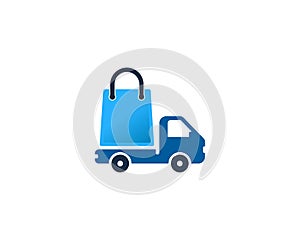 Delivery Shopping Icon Logo Design Element