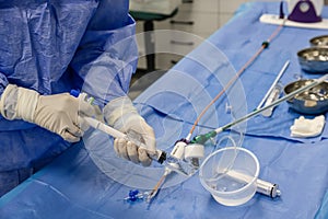 Delivery system. Medtronic Aortic Valve. heart surgery. Health Care Full-root Aortic Valve Replacement by Stentless Aortic photo