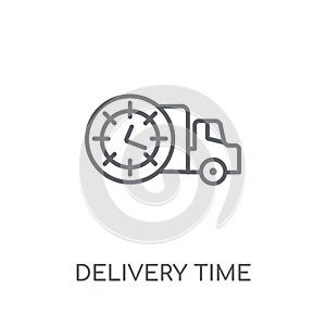 Delivery Time linear icon. Modern outline Delivery Time logo con